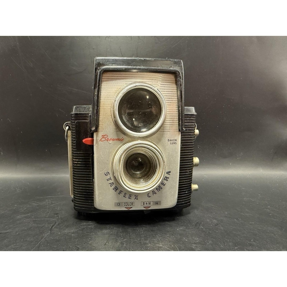 Kodak Brownie Starflex Camera Vintage‎ 1950s – Untested – With Cover